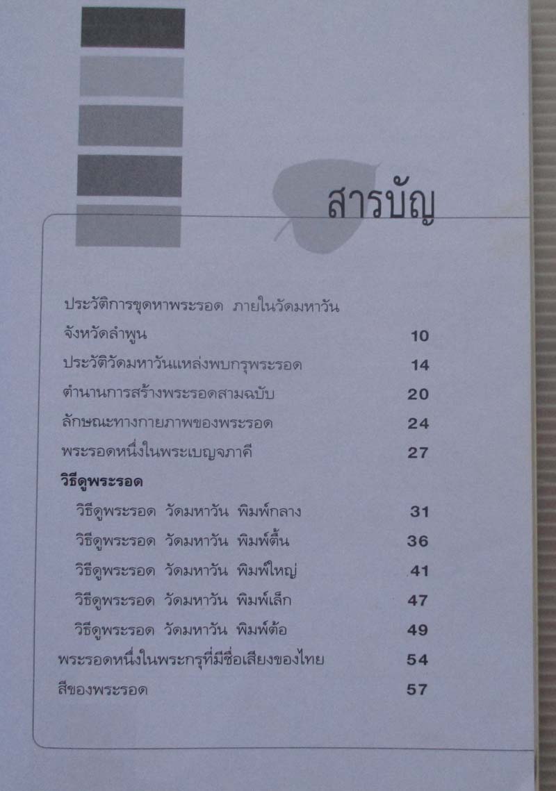 หนังสือ พระรอดสุดยอดพระเครื่องเมืองลำพูน