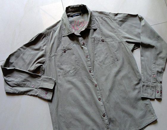 เสื้อสตรี Caffeine ของแท้ ไซส์ใหญ่ ดีไซน์แนวเท่ห์ๆ ลุยๆ กึ่งซาฟารี แนวกระเป๋าอกตัดเฉียงสวยมาก