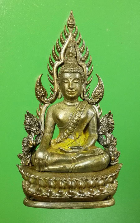พระพุทธชินราชจอมราชัน เนื้อนวะโลหะ ปี 2555 เลขตรงปี 2555 สวยมาก