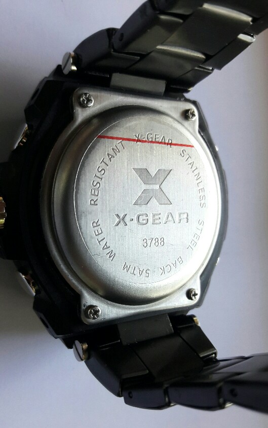 นาฬิกา X-GEAR สเเตนเลสดำ ลูกเล่น 2 ระบบ มีน้ำหนัก ของใหม่แกะกล่อง เคาะเดียว
