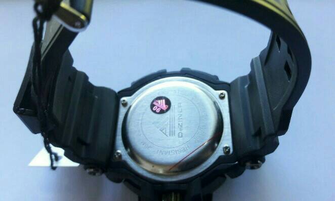 นาฬิกา D-ZINER กันน้ำ 100% 2 ระบบ ดิจิตอล, อนาล็อค เคาะเดียวแดง