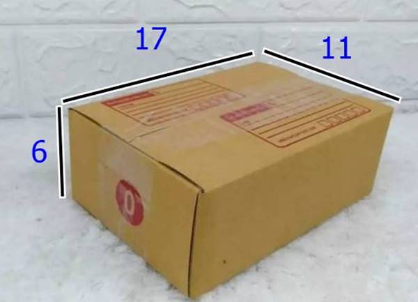 ** โปรสุดคุ้ม 50ใบ/210บาท เบอร์ 0 **กล่องไปรษณีย์ กล่องฝาชน ขนาด 17x11x6cm.