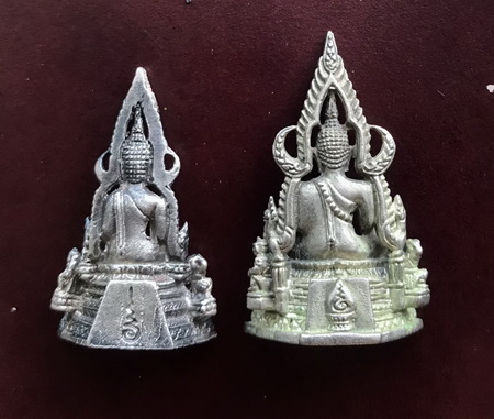 ((เคาะเดียวแดง)) ทีเดียว 2 องค์ พระพุทธชินราช (เนื้อเงิน) +(เนื้ออัลปาก้า)