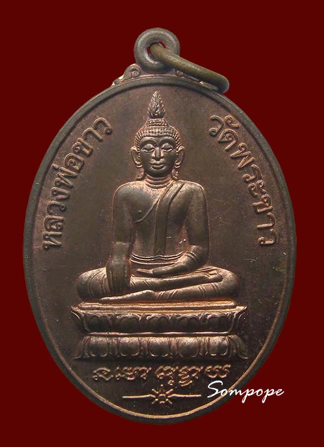 เหรียญย้อนยุค เนื้อทองแดงนอก สร้างเลียนแบบ รุ่นแรก หลวงปู่ทิม วัดพระขาว อยุธยา ปี 2545