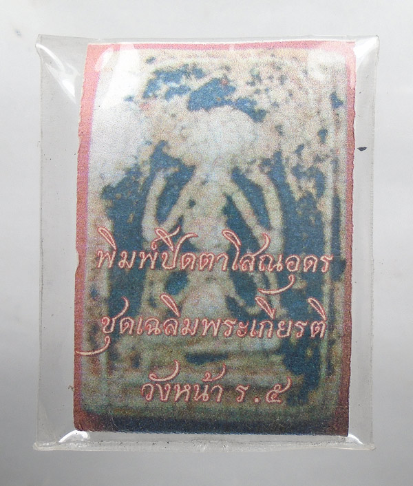 30บาท....พระพิมพ์ปิดตาโสณอุดร ชุดเฉลิมพระเกียรติ วังหน้า ร.๕...27