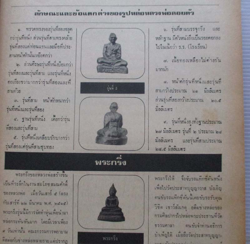 หนังสือพระเครื่องปริทัศน์ ปกพระกำแพงเม็ดขนุน 