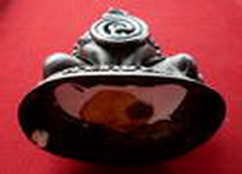 พระปิดตาแร่บางไผ่ วัดมะเดื่อ เนื้อโลหะผสมรมดำ ขนาดบูชา ๔ นิ้ว สภาพสวยจัด