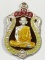 เหรียญหลวงพ่อรวย รุ่นมหาเศรษฐี ปี2557 เนื้อนวะหน้าเงินลงยา เลข 454 สภาพสวย