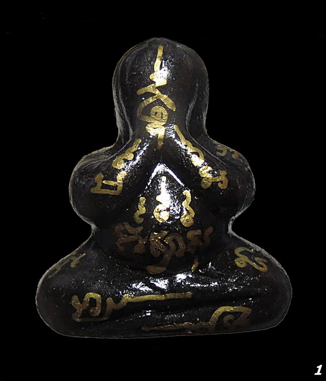 พระปิดตาโสฬส พิมพ์ใหญ่ ว่านมวลสารเพียบ ขนาดบูชาหน้ารถ สูง 2 นิ้ว หน้าตัก 1.5 นิ้ว + กล่อง (1)