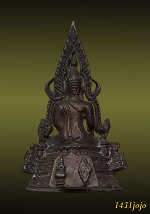 พระพุทธชินราช ภปร.(พิมพ์เล็ก)เนื้อนวโลหะ รุ่นปฏิสังขรณ์ วัดพระศรีรัตนมหาธาตุวรวิหาร จ.พิษณุโลก สร้าง