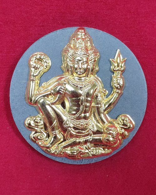 พระตรีมูรติ พระเสาชิงช้า"หน้ากากทอง"เนื้อผงศักดิ์สิทธิ์ ปี2550 (กทม.จัดสร้าง)