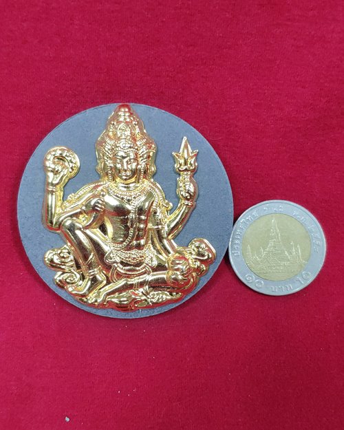 พระตรีมูรติ พระเสาชิงช้า"หน้ากากทอง"เนื้อผงศักดิ์สิทธิ์ ปี2550 (กทม.จัดสร้าง)