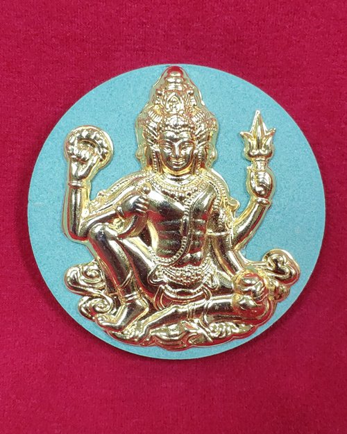 พระตรีมูรติ พระเสาชิงช้า"หน้ากากทอง"เนื้อผงศักดิ์สิทธิ์ ปี2550 (กทม.จัดสร้าง)