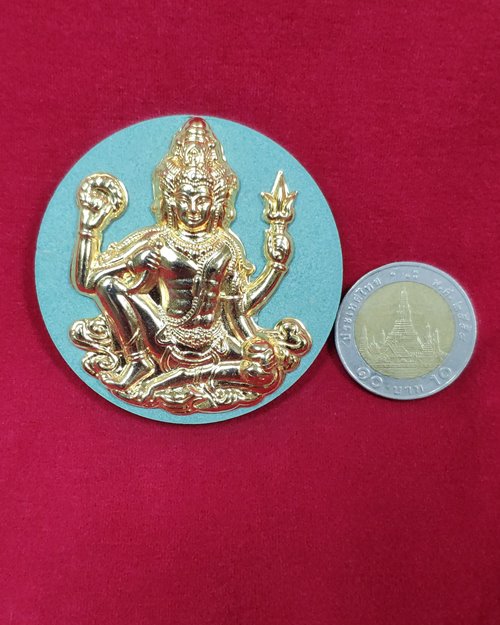 พระตรีมูรติ พระเสาชิงช้า"หน้ากากทอง"เนื้อผงศักดิ์สิทธิ์ ปี2550 (กทม.จัดสร้าง)