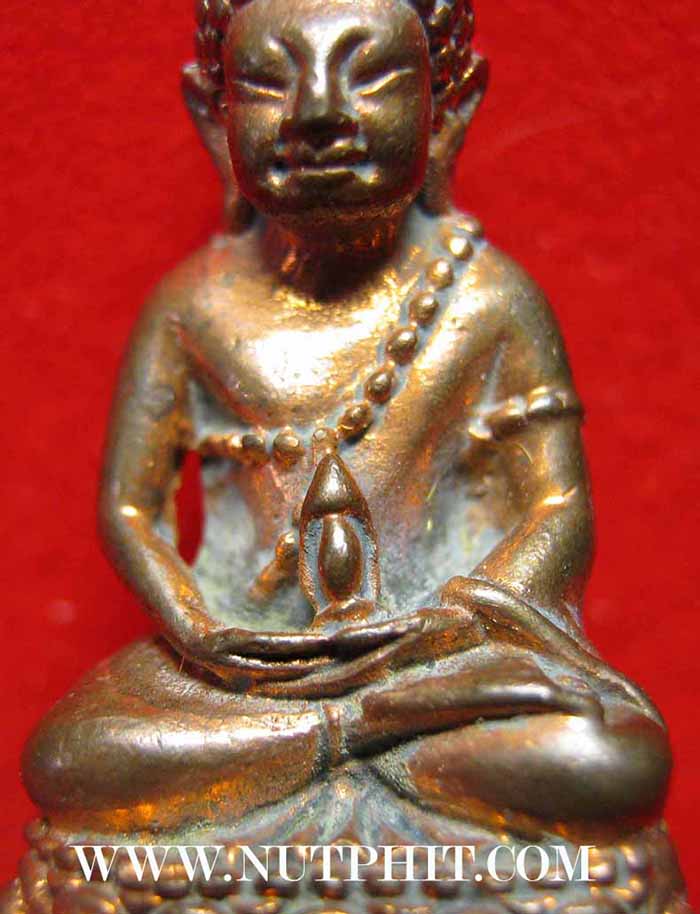 พระกริ่ง ลพ.คูณ รุ่นแช่น้ำมนต์สวยกริ๊บยันกล่อง+บัตรรับรองพระแท้*179