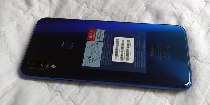 มือถือ Redmi Note 7 สีน้ำเงิน 4/64GB จอใหญ่ 2ซิม สภาพสวยเทพ