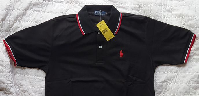 เสื้อโปโล POLO Ralph Lauren สีดำ ของใหม่
