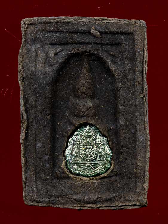 หลวงพ่อทวด พิมพ์กลักไม้ขีด ฝังตะกรุดเงิน รุ่นพิทักษ์แผ่นดิน ปี 2551