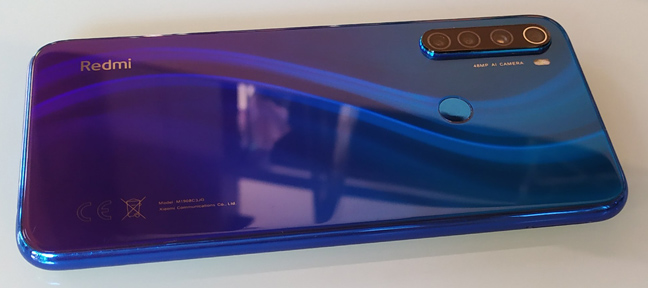 มือถือ Redmi Note 8 สีน้ำเงิน 4/64GB จอใหญ่ 2ซิม สภาพสวยเทพ พร้อมแถมเคส