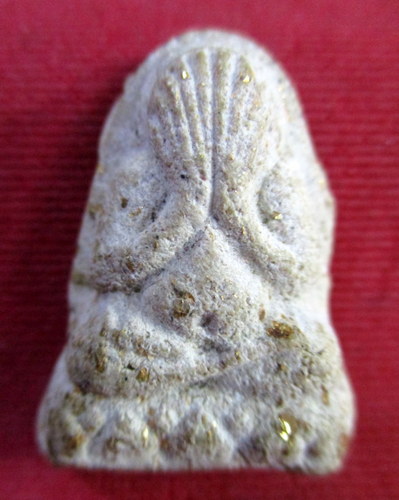 พระปิดตาหลวงพ่อหล่ำ เนื้อผงพุทธคุณ วัดสามัคคีธรรม กทม. ปี 2526