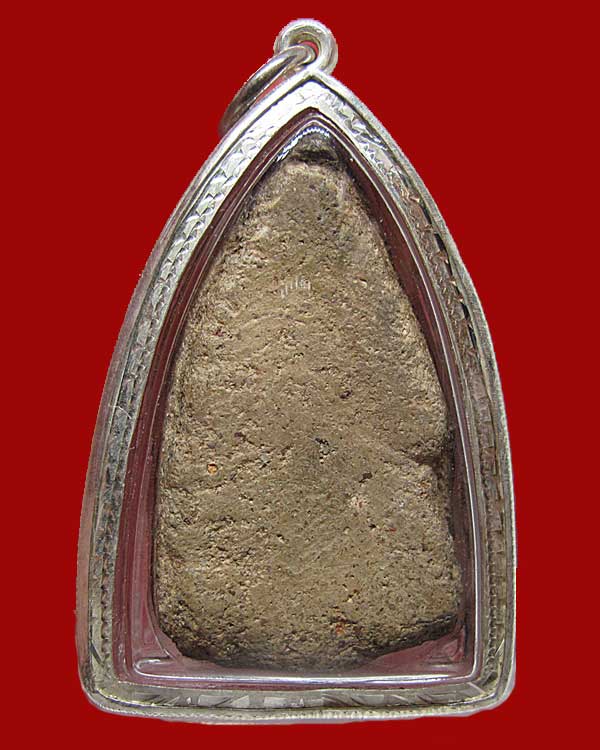 พระขุนแผนพลายคู่ตัดเดี่ยว กรุวัดบ้านกร่าง จ.สุพรรณบุรี เลี่ยมเงิน