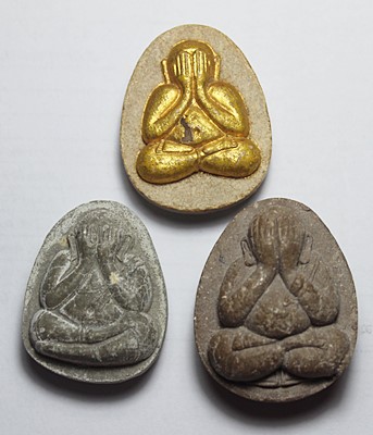 พระปิดตา ไม่ทราบสำนัก จำนวน 3 องค์ สวยๆ (TP24)