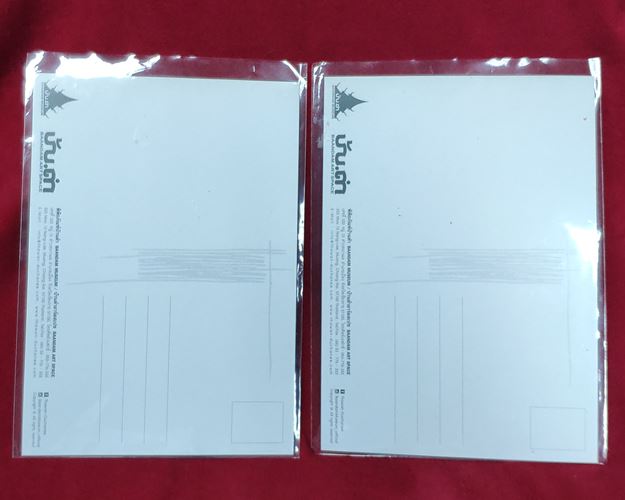 โปสการ์ดภาพผลงาน อ.ถวัลย์ จากพิพิธภัณฑ์บ้านดำ (2ใบ)