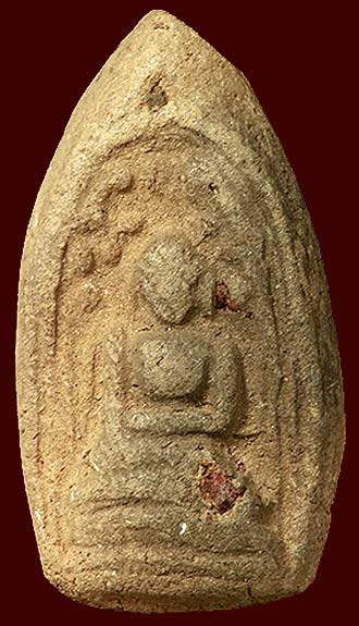 *พิมพ์คลองตะเคียน หลังยันต์ หลวงปู่ทอง วัดละมุด นครชัยศรี นครปฐม เนื้อดิน*