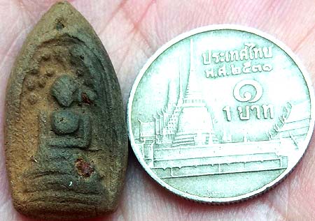 *พิมพ์คลองตะเคียน หลังยันต์ หลวงปู่ทอง วัดละมุด นครชัยศรี นครปฐม เนื้อดิน*