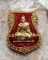 เหรียญเสมาเลื่อนเศรษฐีหมื่นล้าน หลวงพ่อพัฒน์ ปุญญากาโม วัดห้วยด้วน นครสวรรค์ เนื้อทองทิพย์ลงยาแดง