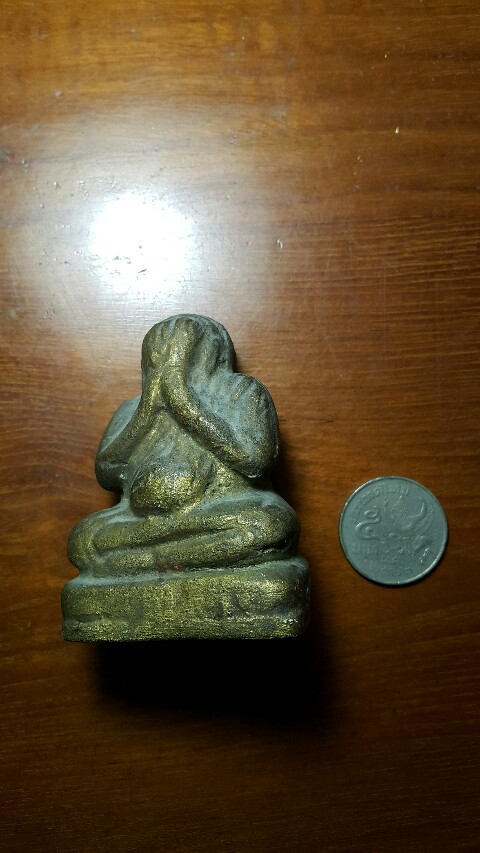 พระปิดตาบูชา 2.5 นิ้ว ผงรักปิดทองเก่า