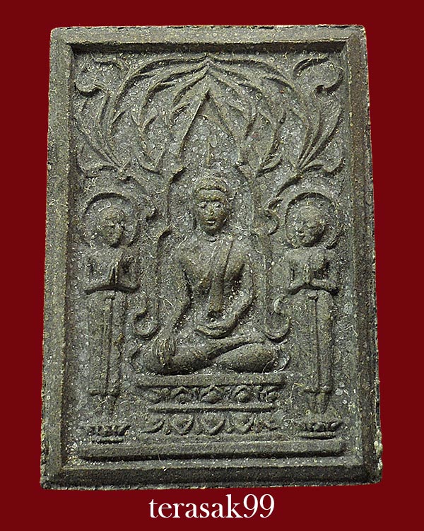 สมเด็จปรกโพธิ์หลังปรุหนัง วัดราชนัดดา ปี2512 เนื้อผงน้ำมัน หลวงพ่อกวย,หลวงปู่โต๊ะ ร่วมปลุกเสก