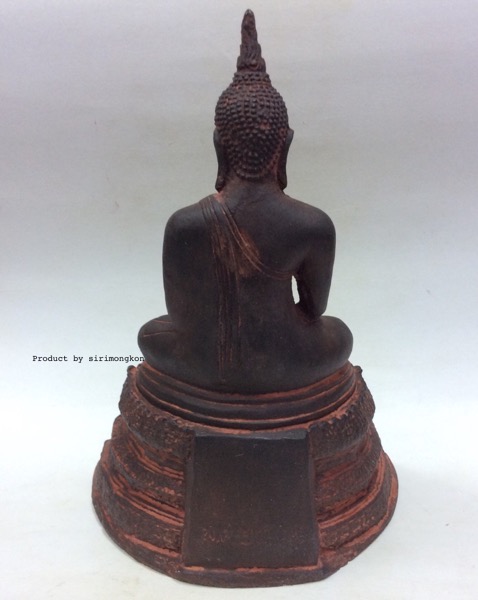 หลวงพ่อวัดไร่ขิง วัดไร่ขิง เนื้อศิลาแลง ขนาดบูชา (สูง10.5นิ้ว/หน้าตัก4.5นิ้ว) ปี61