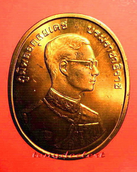 เหรียญในหลวง รัชกาลที่ 9 หลังหลวงพ่อโสธร พิธีกาญจนาภิเษก ปี 2539 สวยมากค่ะ