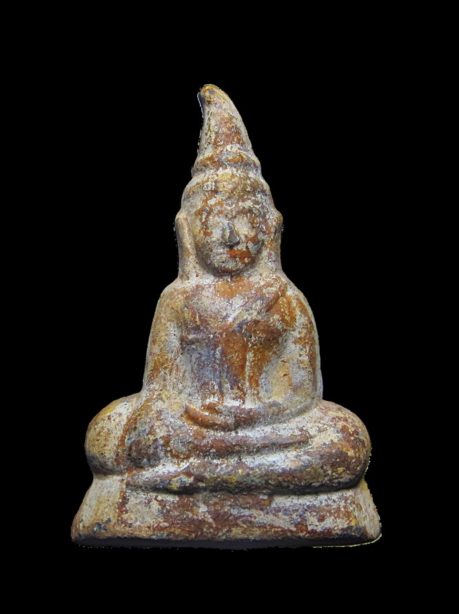 พระท่ากระดาน วัดต้นลำใย กาญจนบุรี (ตะกั่วนมเก่ากรุลั่นทม อ. ศรีสวัสดิ์) ปี 2536