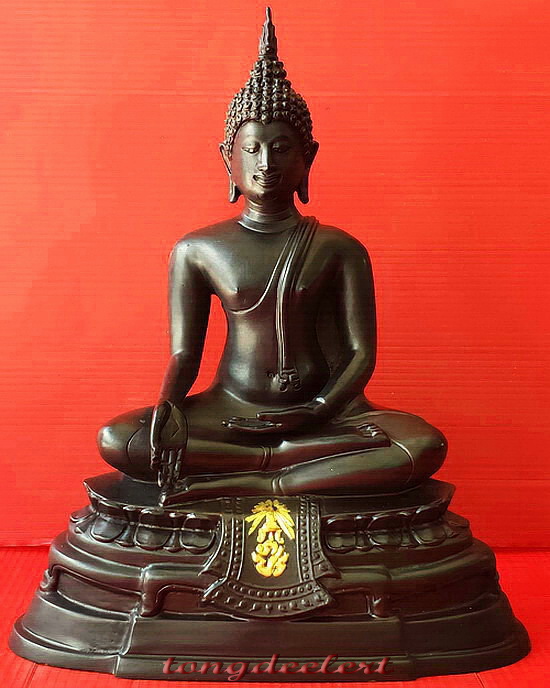 พระบูชากฐินต้น ภปร. วัดเทวสังฆาราม(วัดเหนือ) จ.กาญจนบุรี ปี 2506(ย้อนยุค) หน้าตัก 5 นิ้ว สวยมากค่ะ