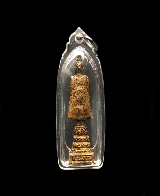 รูปหล่อหลวงพ่อบ้านแหลม วัดเพชรสมุทร กะไหล่ทอง จ.สมุทรสงคราม