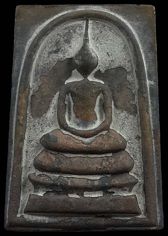 พระสมเด็จหล่อรวยทันใจ รุ่นแรก หลวงปู่บุญมา วัดบ้านแก่ง จ.ปราจีนบุรี ปี60 เนื้อขันลงหิน หมายเลข771 