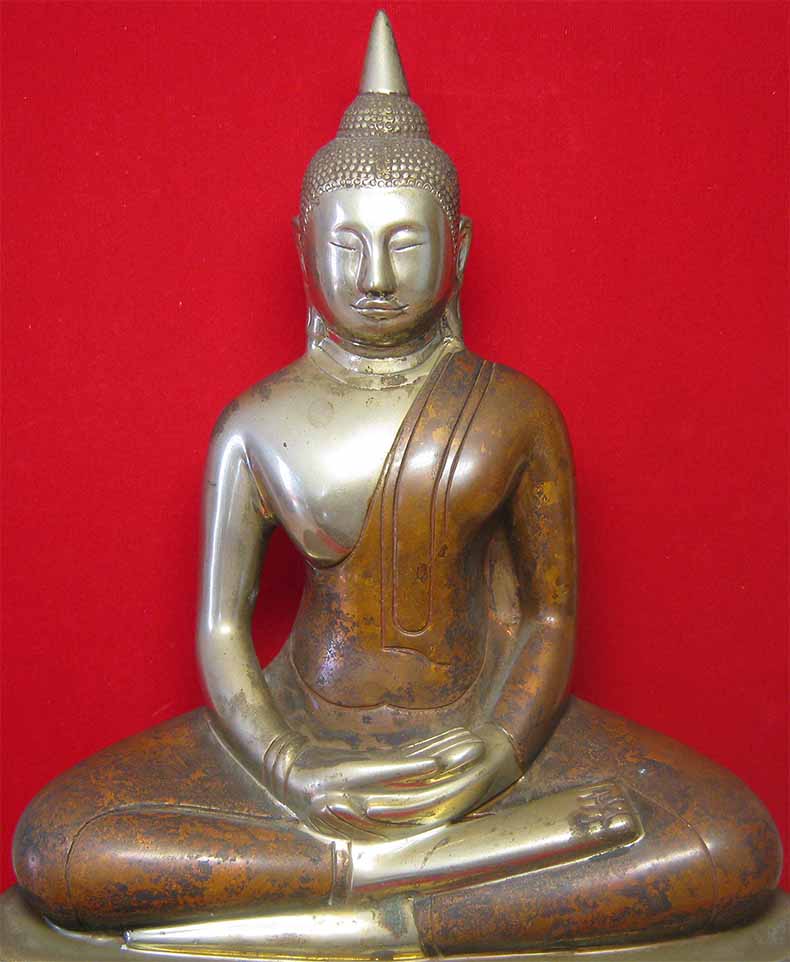 พระบูชาหลวงพ่อพระพุทธโสธรปี ๒๕๑๘ เนื้อสามกษัตริย์+บัตรรับรองพระแท้*ส213