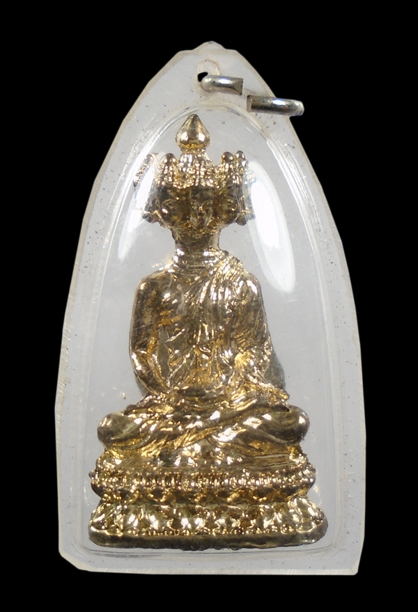 20บาท....รูปหล่อ พระเศรษฐีนวโกฏิ เนื้อโลหะกะไหล่ทองพร้อมเลี่ยม...672