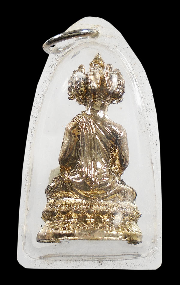 20บาท....รูปหล่อ พระเศรษฐีนวโกฏิ เนื้อโลหะกะไหล่ทองพร้อมเลี่ยม...673