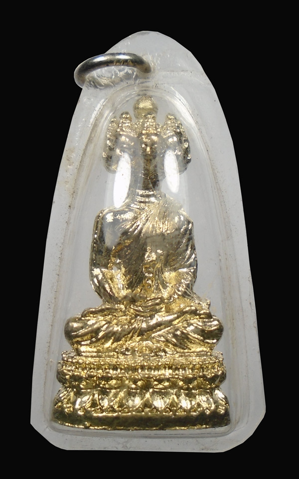 20บาท....รูปหล่อ พระเศรษฐีนวโกฏิ เนื้อโลหะกะไหล่ทองพร้อมเลี่ยม...675