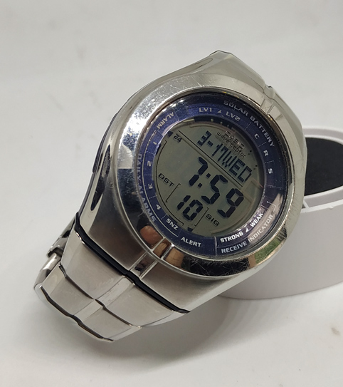 CASIO ตัวหายาก Rare มือสองใน ebay 3000บาท++ / Solar Watch World Time Illuminator Data Memory