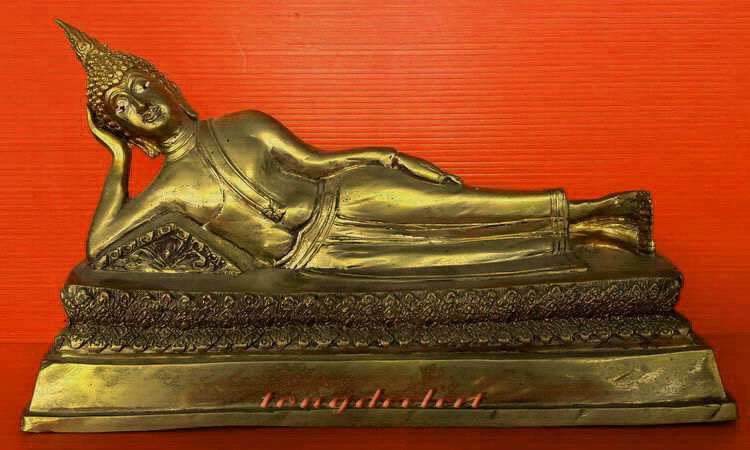 พระบูชาปางไสยาสน์ (พระประจำวันอังคาร) เนื้อโลหะค่ะ