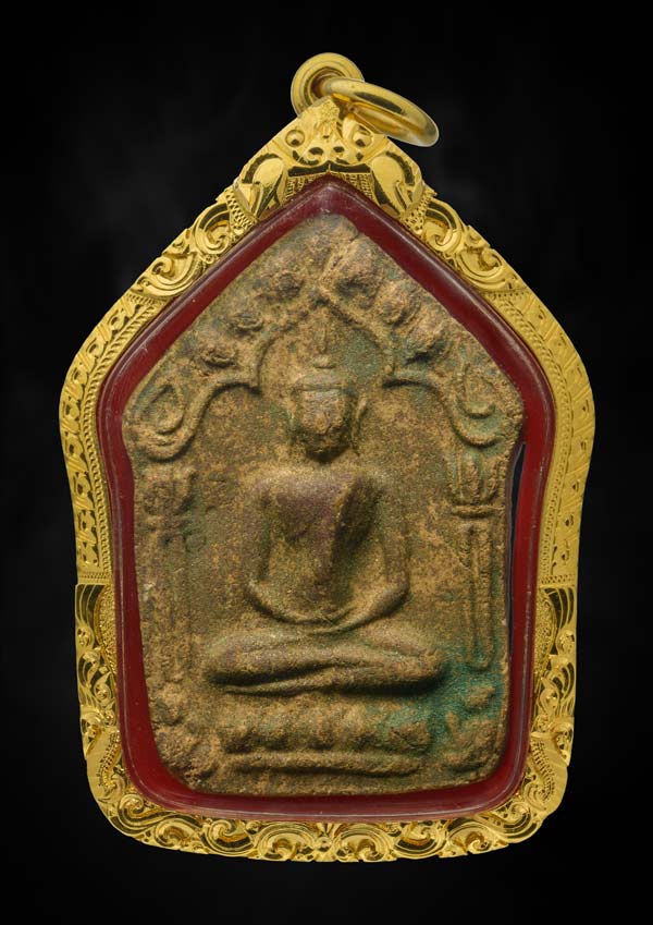 พระขุนแผนผงพรายกุมาร พิมพ์ใหญ่ หลวงปู่ทิม วัดละหารไร่ ระยอง พ.ศ.๒๕๑๗+บัตรรับรองพระแท้*15