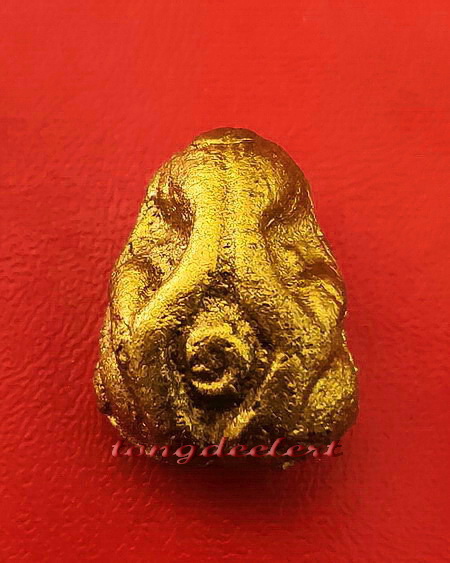 พระปิดตาเจ้าเงาะทาบรอนซ์ทอง หลวงพ่อนารถ วัดศรีโลหะราษฎร์บำรุง จ.กาญจนบุรี หายาก สวยมากค่ะ