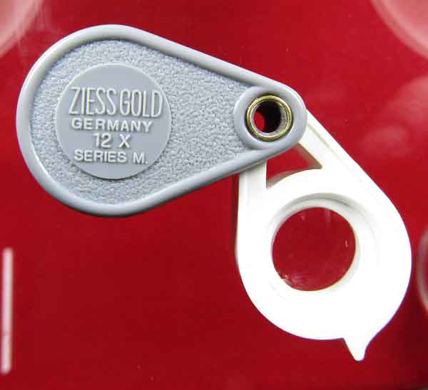 กล้องส่องพระ ZIESS GOLD 12X GERMANY บอดี้ เทา-ขาว แกนทองเหลือง ใหม่มือหนึ่ง