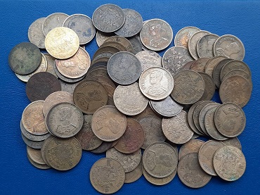 เหรียญ 25 สตางค์ ร.9 ปี 2500 =100 เหรียญ เดิมๆ