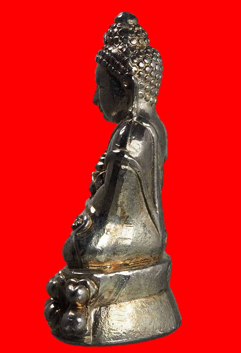 พระกริ่งอายุ วรรโณ สุขัง พลัง กะไหล่เงิน วัดสุทัศน์เทพวราราม สวยๆพร้อมกล่องปี 51