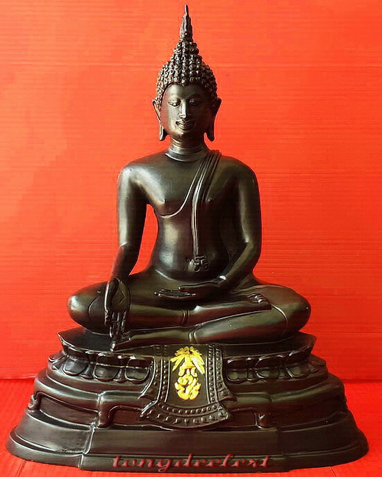 พระบูชากฐินต้น ภปร. วัดเทวสังฆาราม(วัดเหนือ) จ.กาญจนบุรี ปี 2506(ย้อนยุค) หน้าตัก 5 นิ้ว สวยมากค่ะ